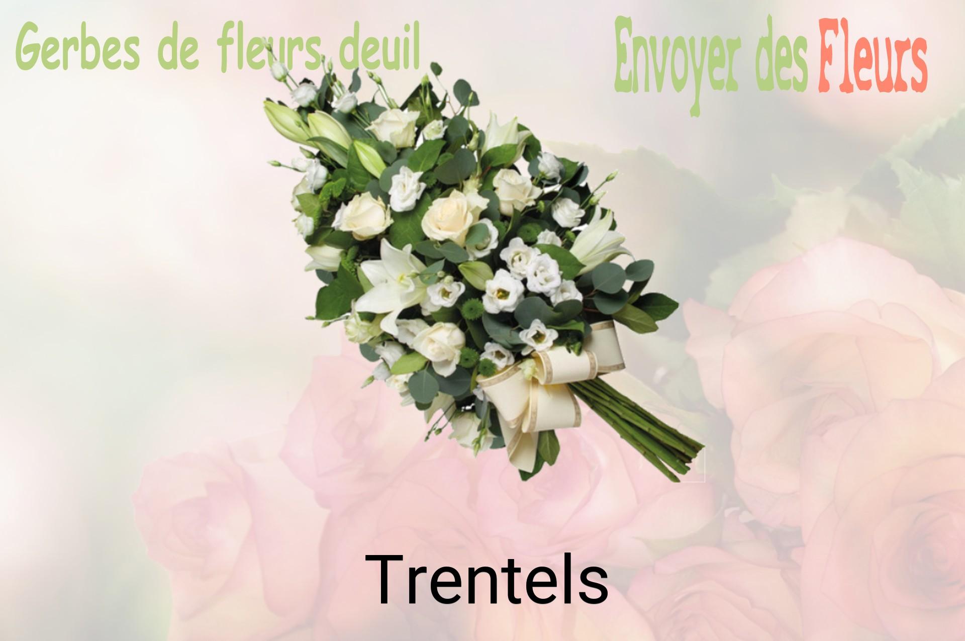 Gerbe de fleurs de deuil livrée à Trentels